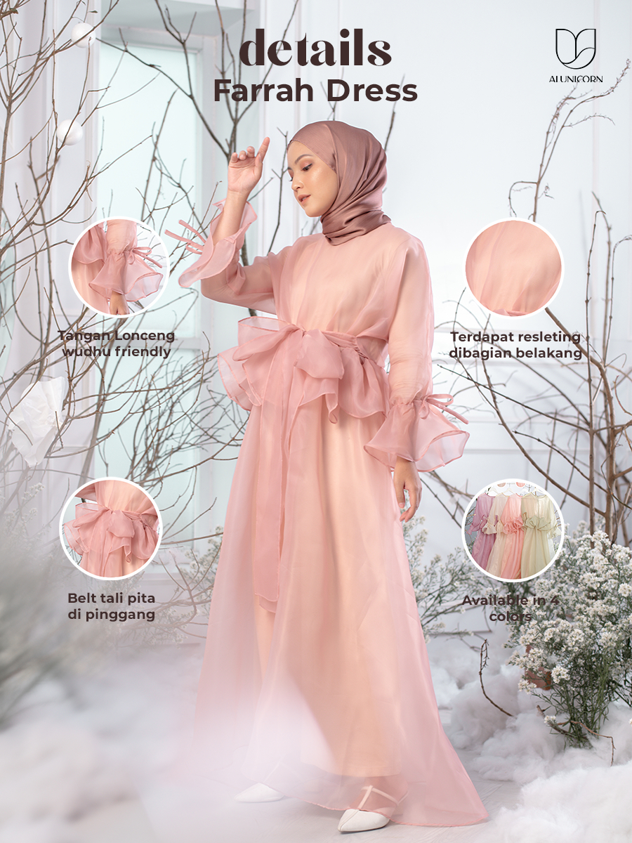 Alunicorn - Farrah Dress - Outer Wanita - Organza silk