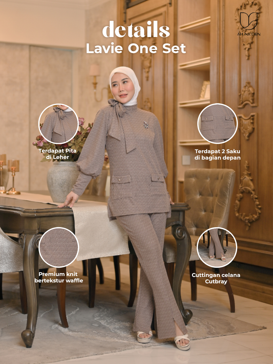 Alunicorn X Marissya Icha - Lavie Set - Set Wanita - Blouse Wanita - Pants