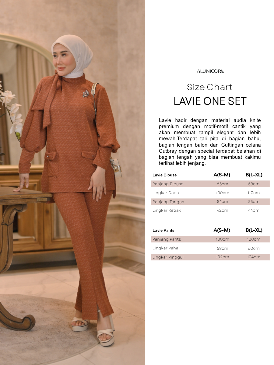 Alunicorn X Marissya Icha - Lavie Set - Set Wanita - Blouse Wanita - Pants