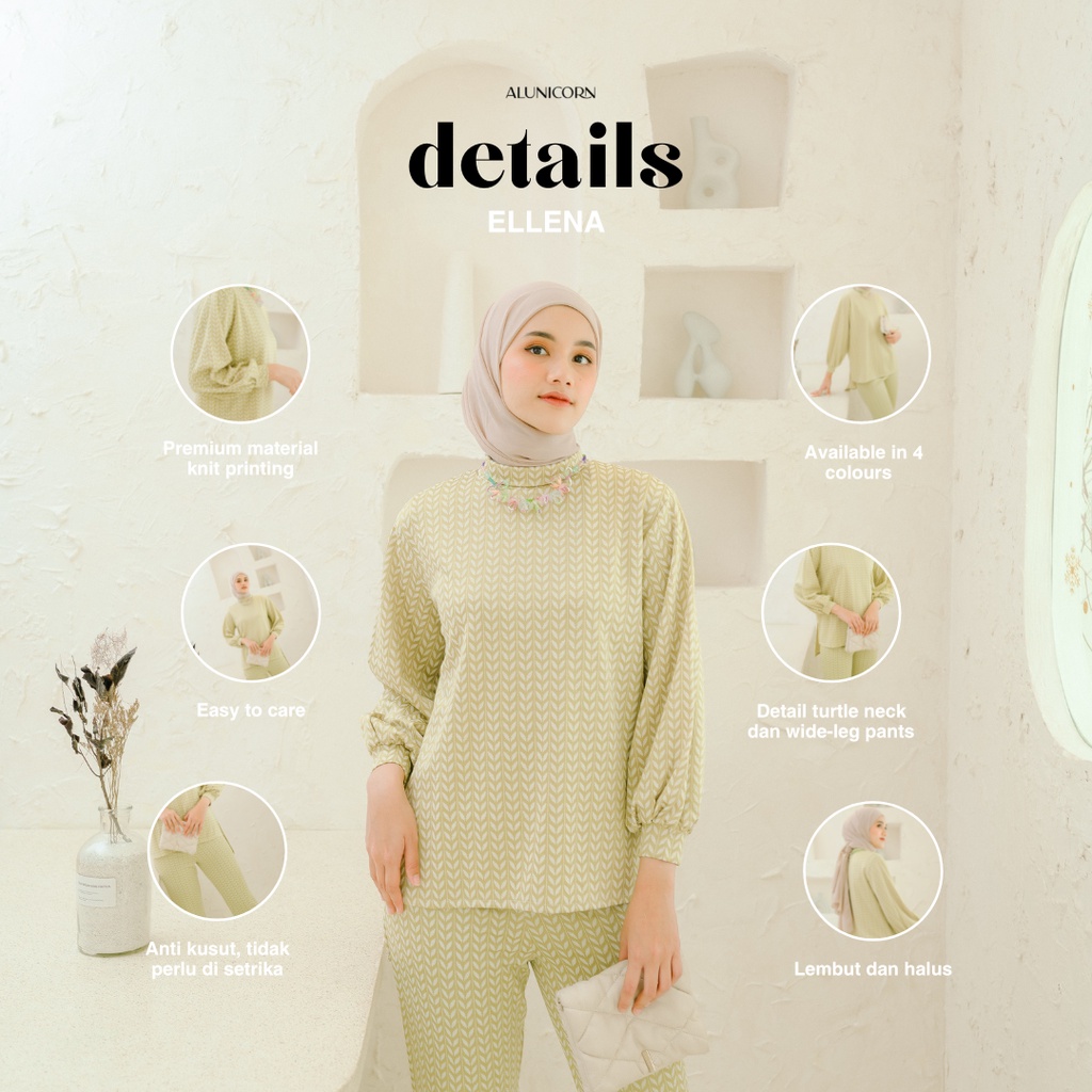 Alunicorn - Ellena Oneset - Blouse - Pants - Oneset Wanita