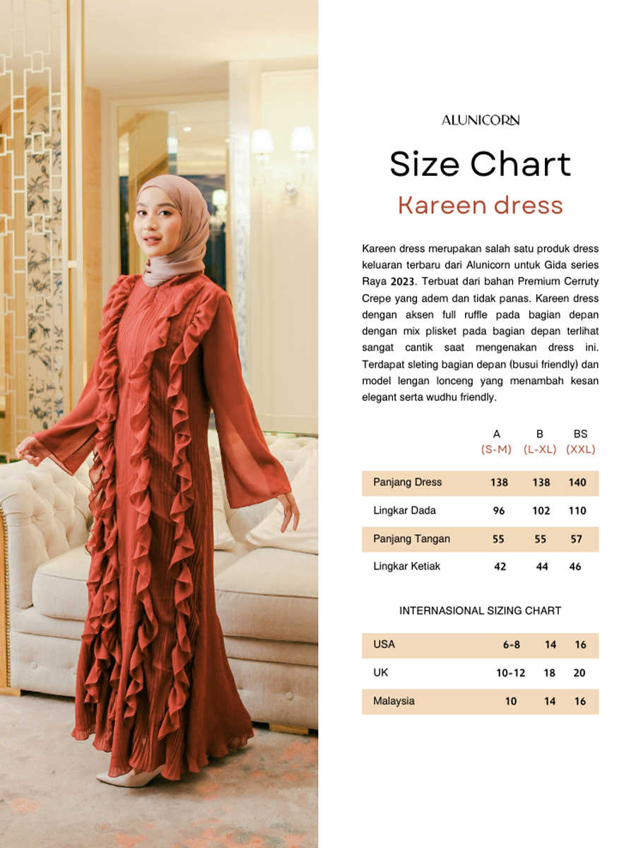 Alunicorn - Raya Gyda Series - Kareen Dress - Maxi Dress - Dewasa