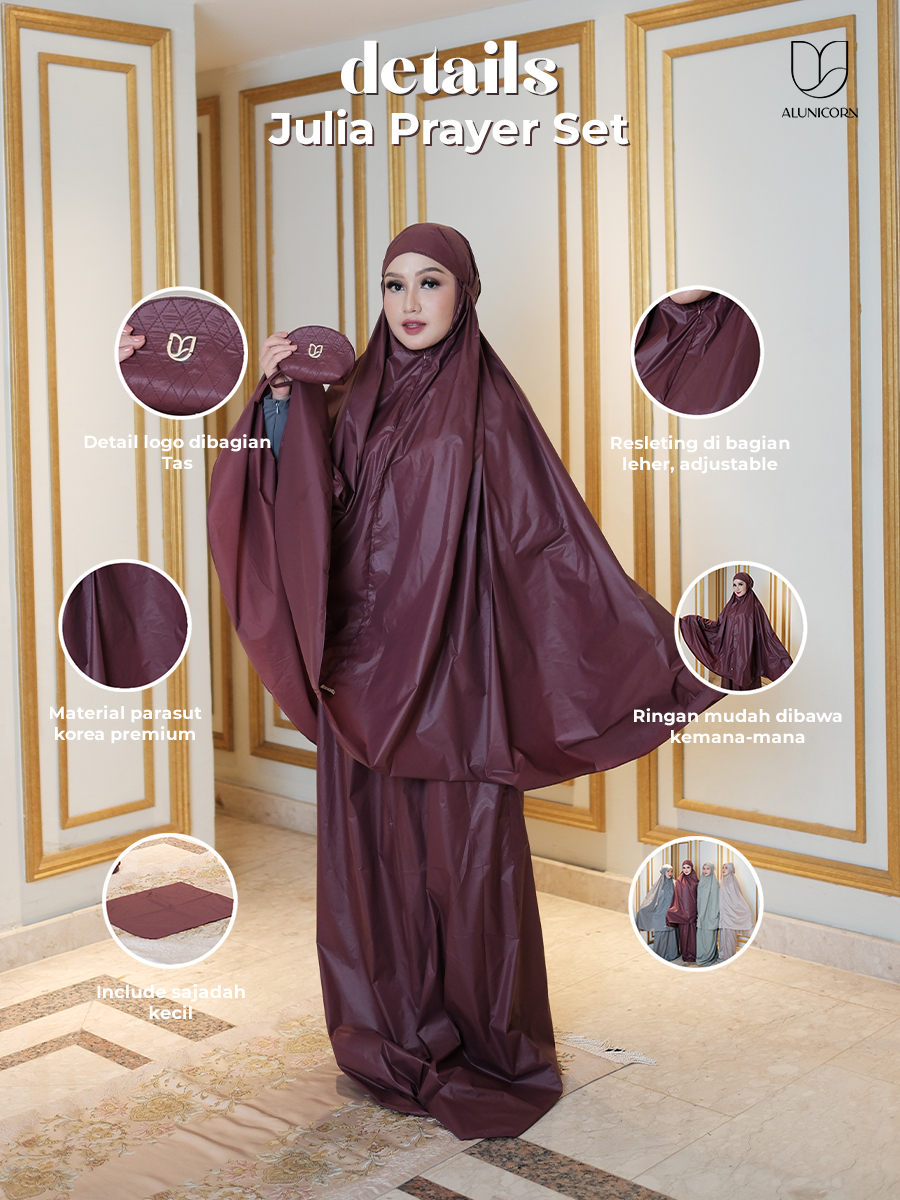 (PRE-ORDER) Alunicorn - Julia Prayer Set - Mukena Travel
