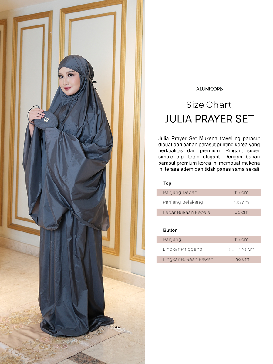 (PRE-ORDER) Alunicorn - Julia Prayer Set - Mukena Travel