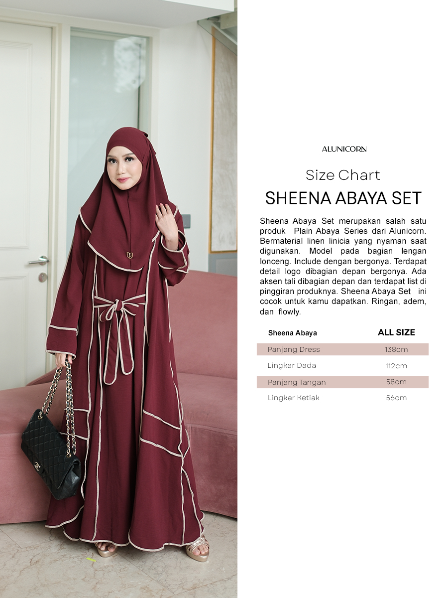 Alunicorn - Sheena Abaya Set - Abaya