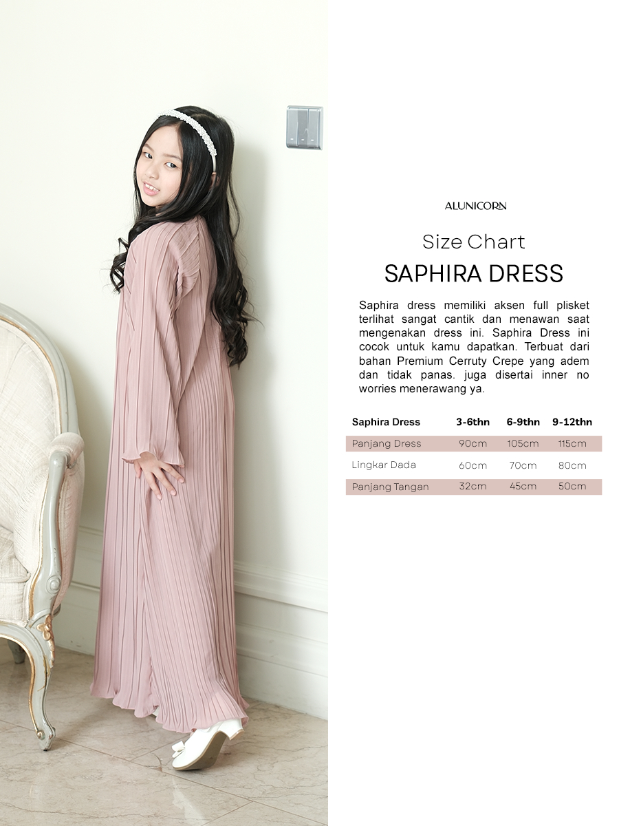Alunicorn  - Serenity From Raya Collection - Saphira Dress kids - Dress Anak