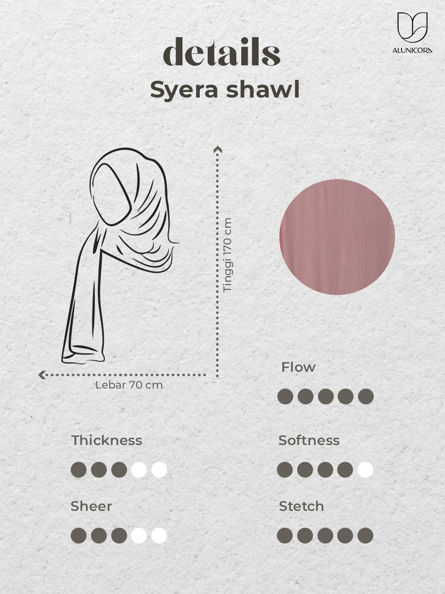 Alunicorn - Syera Shawl - Hijab - Pashmina