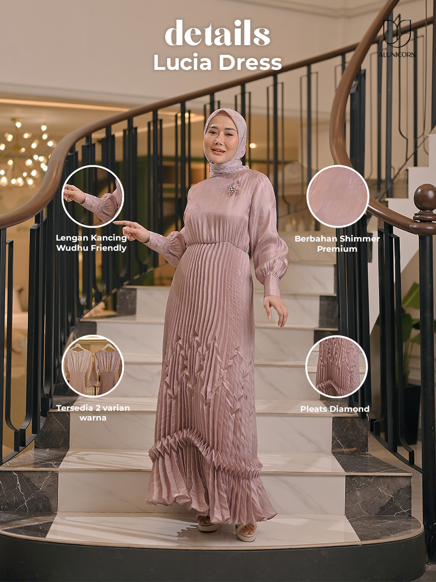 Alunicorn X Marissya Icha - Lucia Dress - Shimmer Dress - Maxi Dress