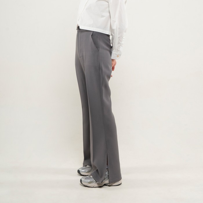 Bellbottom Trousers in Grey