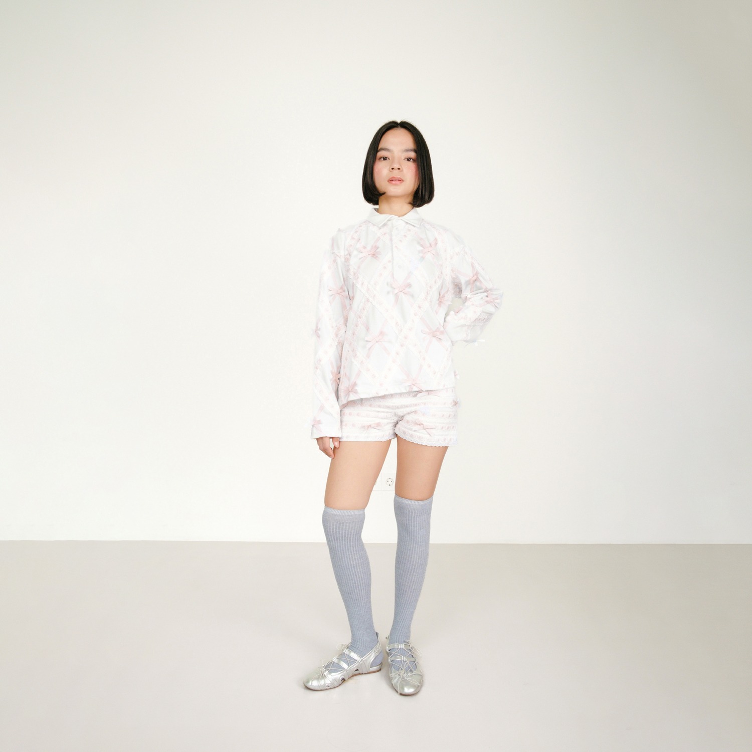 Argyle Broderie Polo Shirt