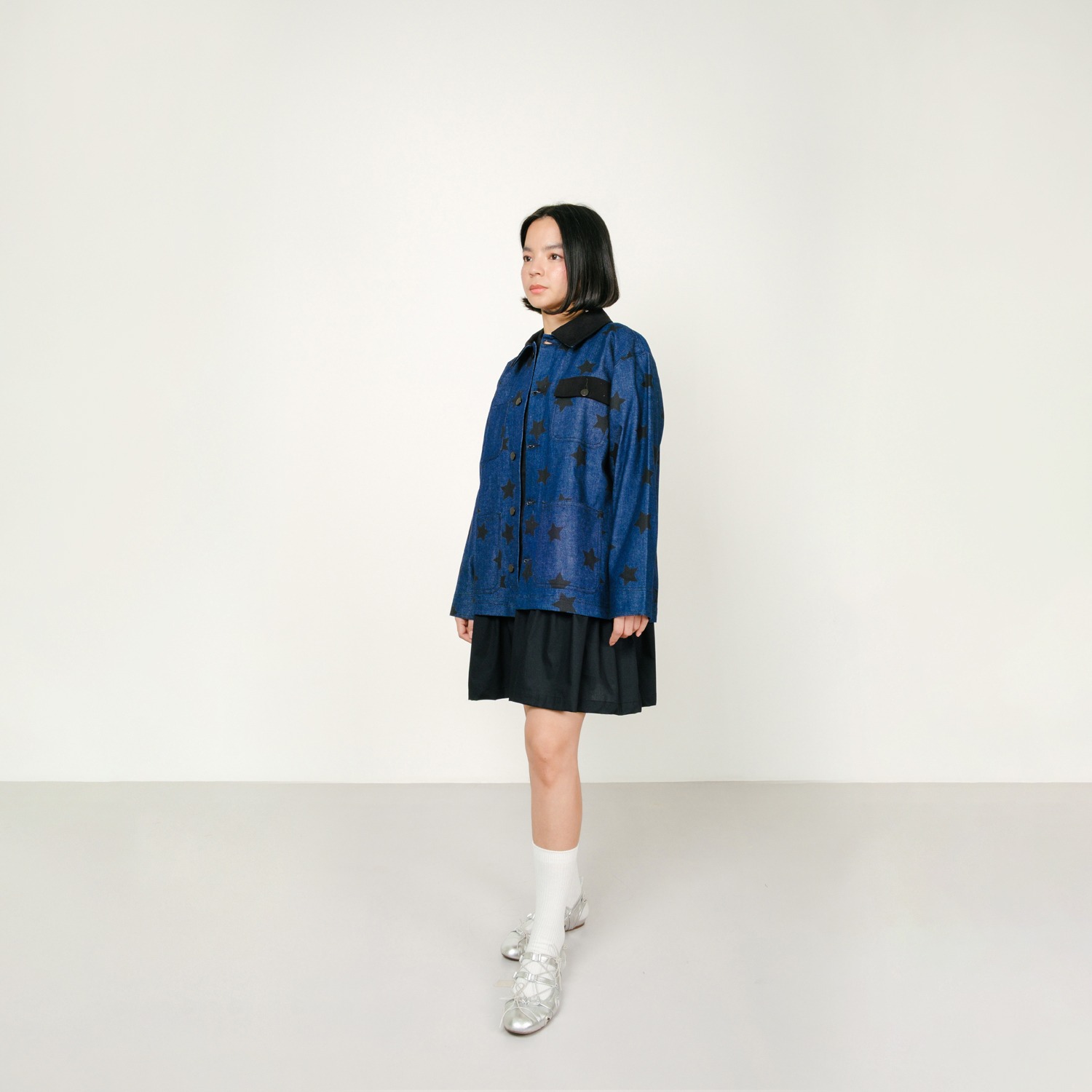 Star Chore Jacket with Black Collar