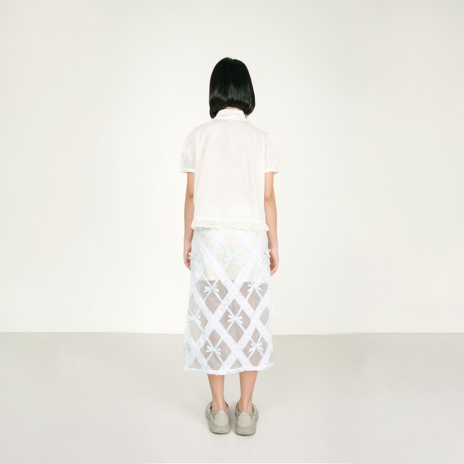 Argyle Broderie Skirt