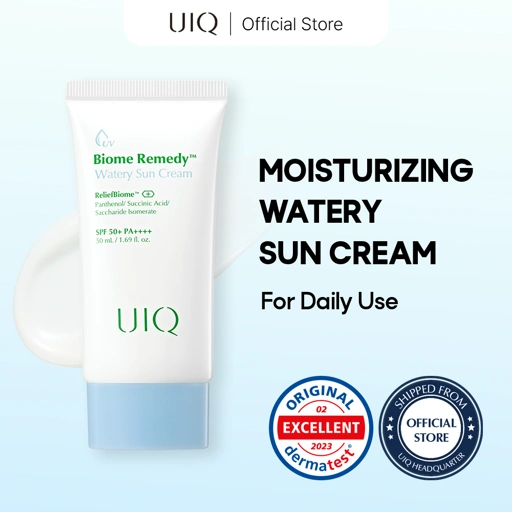 Image of UIQ Biome Re. Watery Sun Cream SPF50+ PA++++ 50ml ครีมกันแดดเนื้อบางเบา