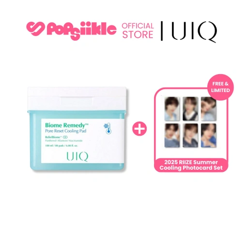 Image of UIQ Biome Re. Pore Reset Cooling Pad 80ea (180ml) แผ่นแปะแบบเย็นรีเซ็ตรูขุมขน (RIIZE Cooling Pad)