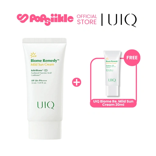 Image of UIQ Biome Re. Mild Sun Cream SPF50+ PA++++ 50ml ครีมกันแดดเนื้อบางเบา (RIIZE Sun Cream)