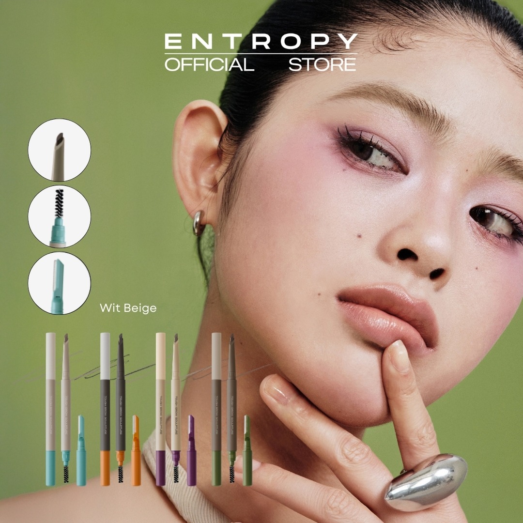 ENTROPY Tough Brow Sculpture ดินสอเขียนคิ้ว 3-in-1 กันคิ้ว มาสคาร่าคิ้ว