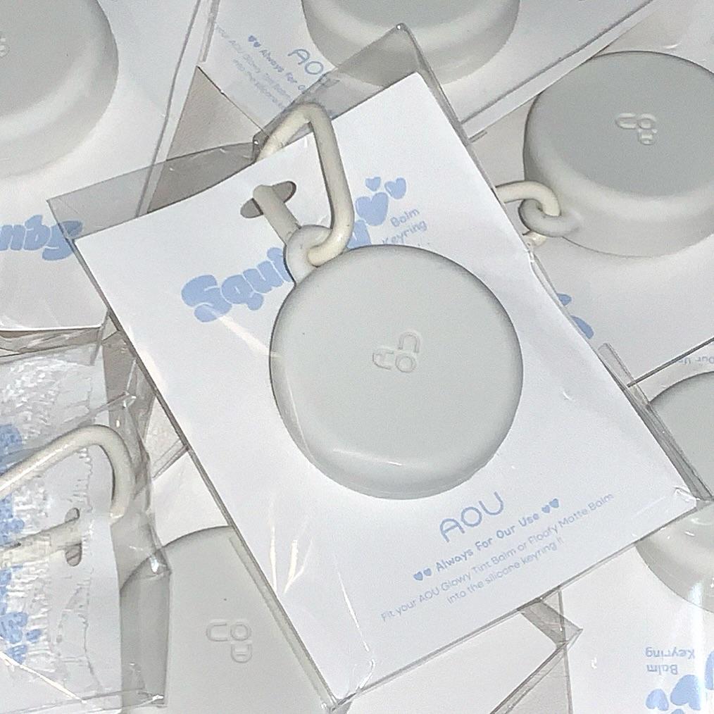 AOU Squishy Balm Keyring พวงกุญแจ เคสลิป ซิลิโคน สกุชชี่ ลิปเคส ดีไซน์น่ารัก