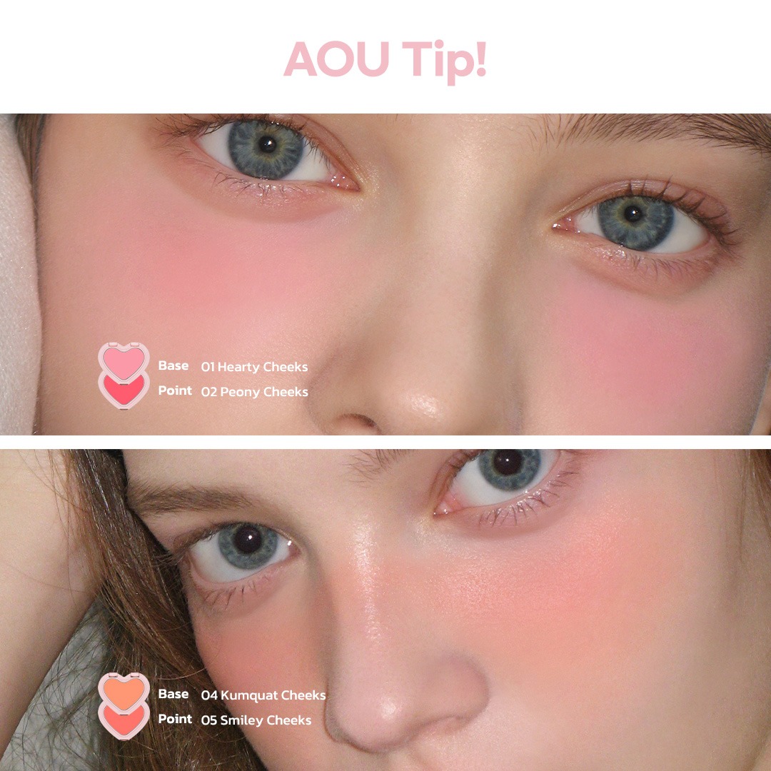 AOU Soft Cream Blush บลัชเนื้อแมตต์ เกลี่ยง่าย ติดทน