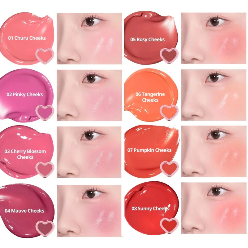 AOU Glowy Cream Blush ครีมบลัช เกลี่ยง่าย สีชัด ให้แก้มดูโกลว์สุขภาพดี