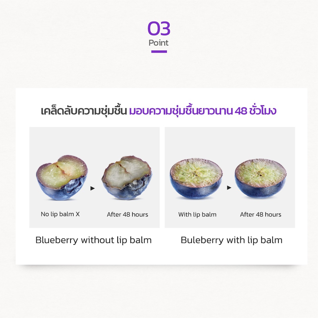 FRUDIA Blueberry Honey Lip Balm ลิปบาล์มปากฉ่ำ ชุ่มชื้น ลดปากแห้งแตก
