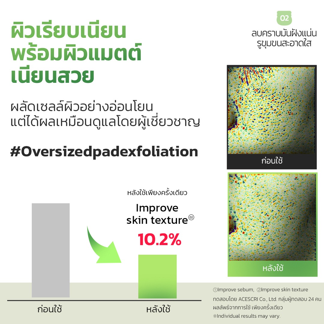 FRUDIA Green Grape Pore Peeling Pad 1pc โทนเนอร์แพดลดสิวเสี้ยน กระชับรูขุมขน