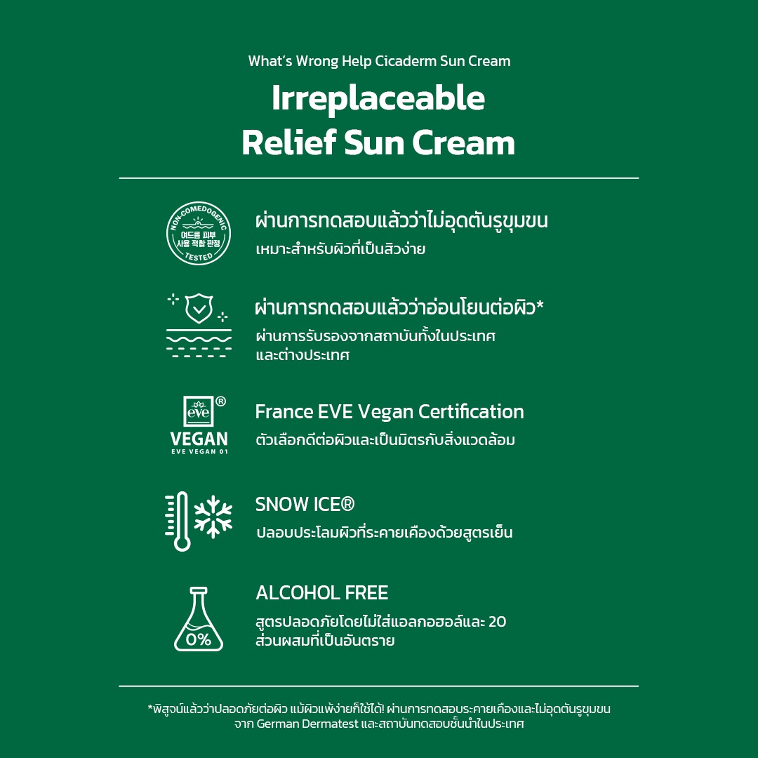 FRUDIA Cicaderm Sun Cream SPF50+ PA++++ กันแดดใบบัวบก ปลอบประโลมผิว