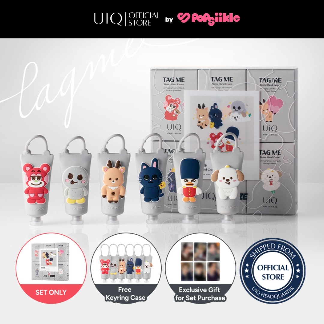 UIQ x RIIZE Tag Me Biome Hand Cream Set ครีมทามือ เซต กลิ่นหอม มอยส์เจอร์ ผิวแห้ง