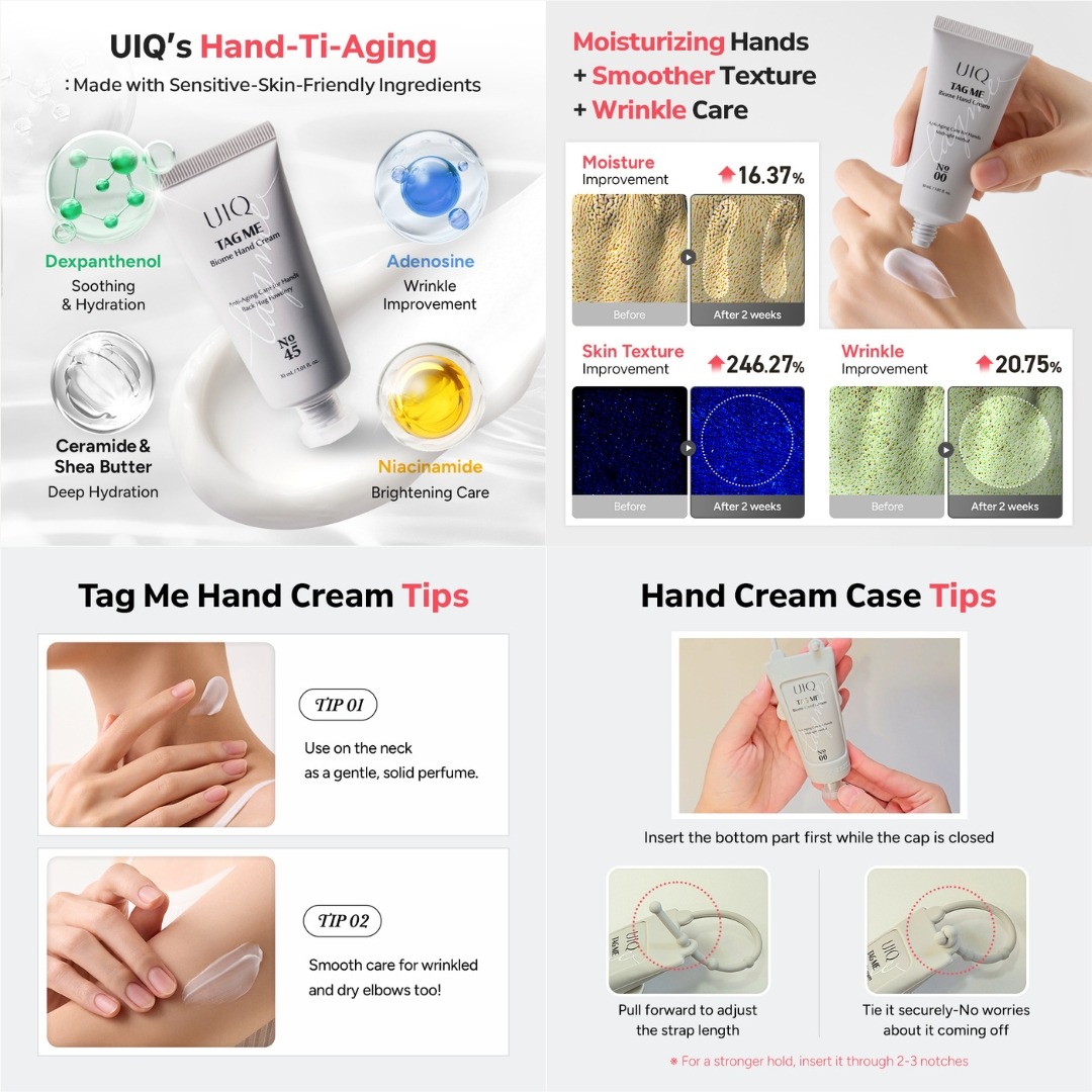UIQ x RIIZE Tag Me Biome Hand Cream Set ครีมทามือ เซต กลิ่นหอม มอยส์เจอร์ ผิวแห้ง
