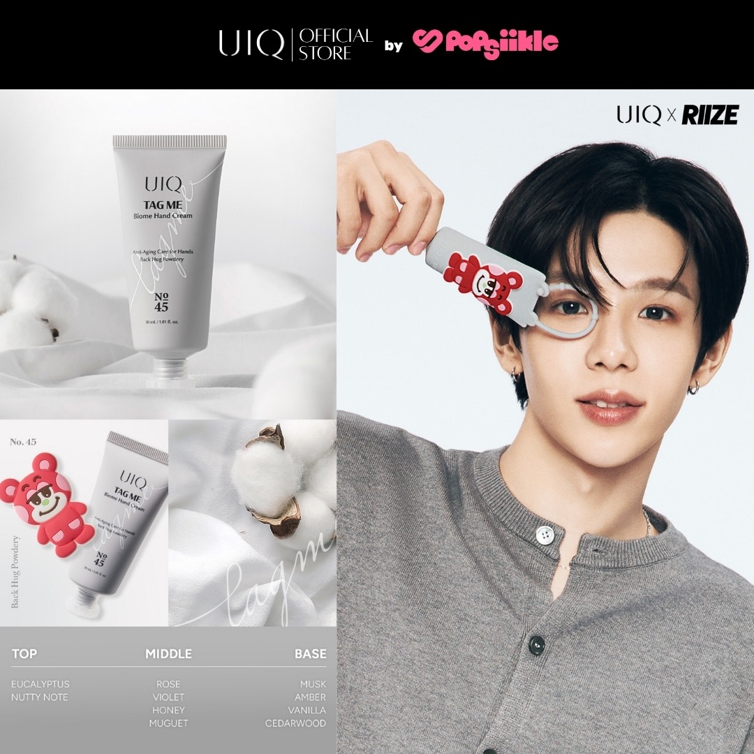 UIQ x RIIZE Tag Me Biome Hand Cream Set ครีมทามือ เซต กลิ่นหอม มอยส์เจอร์ ผิวแห้ง