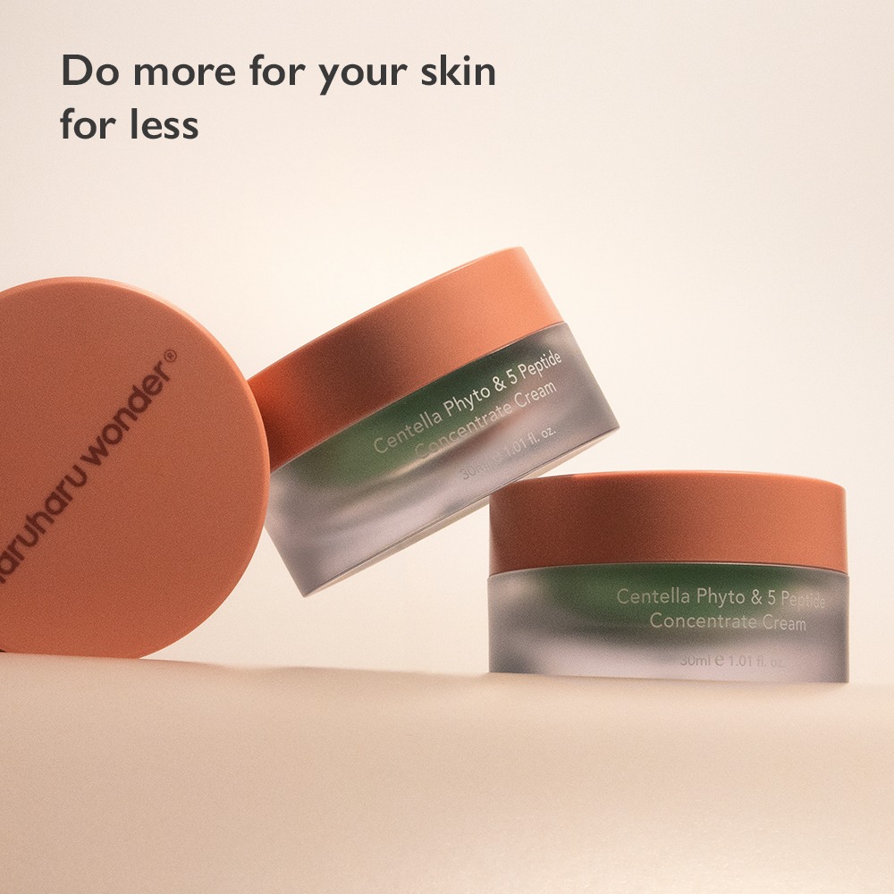 HARUHARU WONDER Centella Phyto & 5 Peptide Cream ครีมลดเลือนริ้วรอย กระชับผิว เติมความชุ่มชื้น