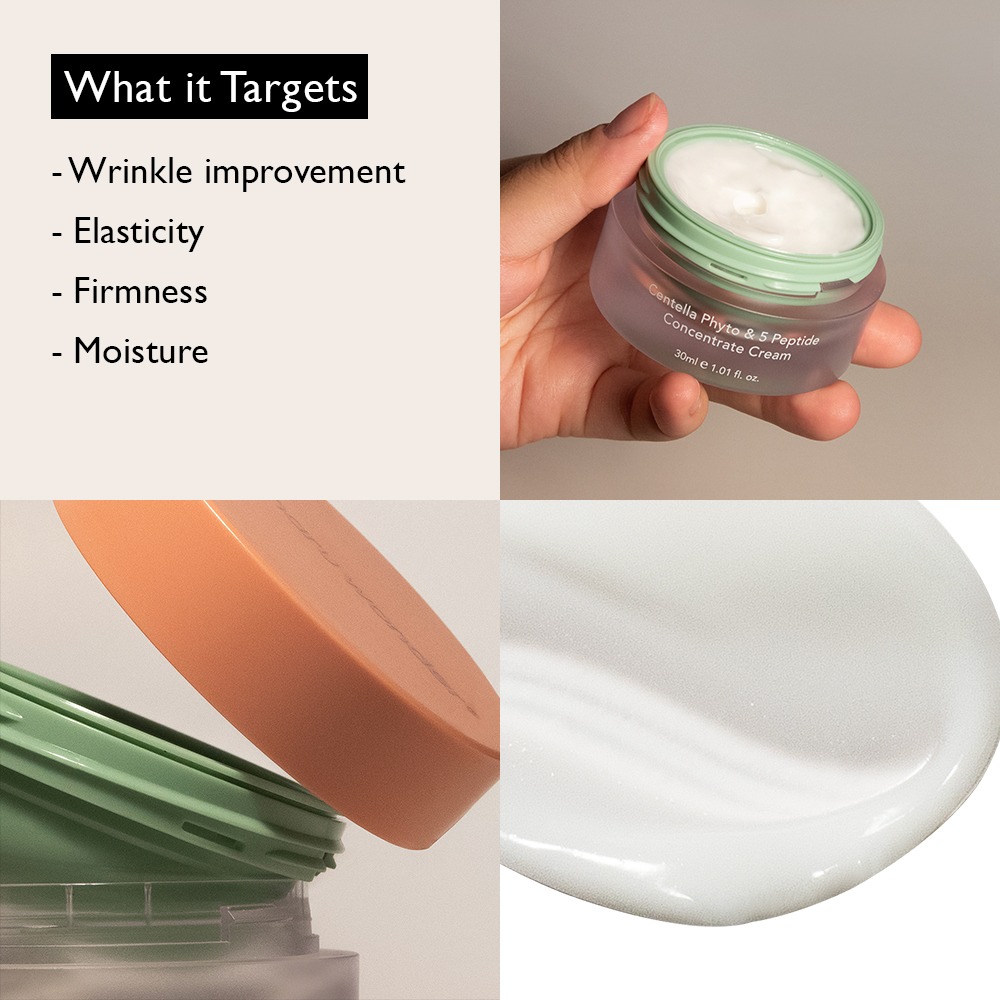 HARUHARU WONDER Centella Phyto & 5 Peptide Cream ครีมลดเลือนริ้วรอย กระชับผิว เติมความชุ่มชื้น
