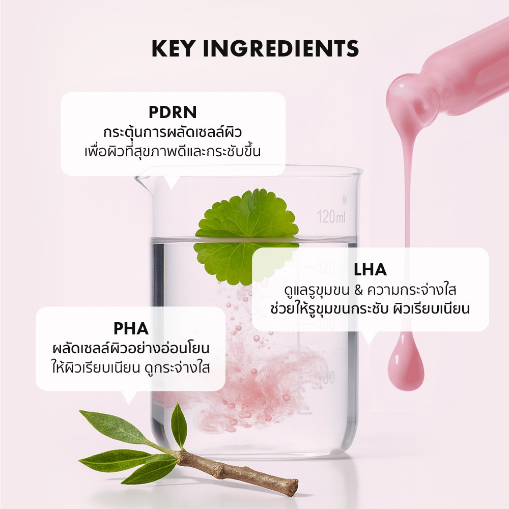 NUKIT Glass Skin Peeling Ampoule ผลัดผิว ผิวเรียบเนียน กระจ่างใส สิวเสี้ยน