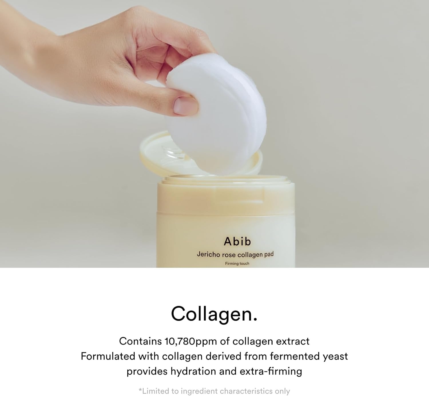ABIB Jericho Rose Collagen Pad Firming Touch แพดคอลลาเจน เปปไทด์ ผิวชุ่มชื้น เรียบเนียน สกินแคร์เกาหลี