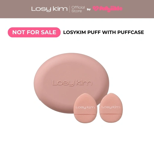 Image of LOSYKIM Puff with Puff Case พัฟแต่งหน้า พัฟทาครีมรองพื้น พัฟซิลิโคน พร้อมเคส