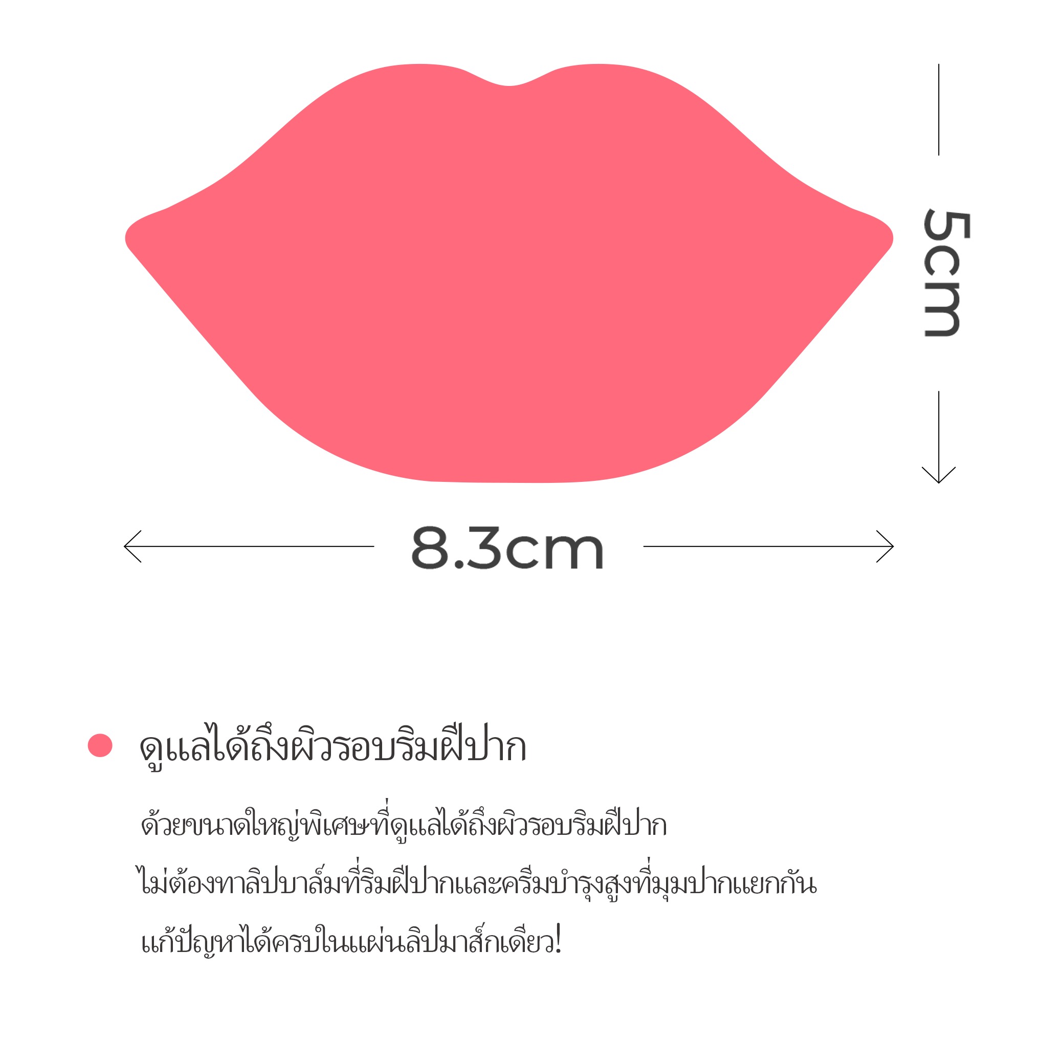KOCOSTAR LIP MASK มาส์กริมฝีปาก ไฮโดรเจล บำรุงริมฝีปาก เพิ่มความชุ่มชื้น