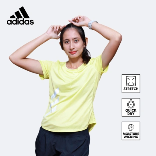 Image of Kaos olahraga running wanita Adidas run it