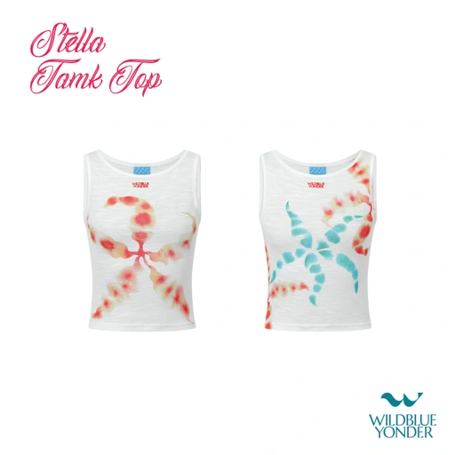 Image of WILDBLUEYONDER - STELLA TANK TOP  เสื้อกล้ามพิมพ์ลายปลาดาว