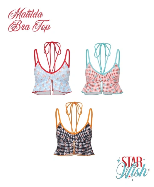 Image of Wildblueyonder - MATILDA BRA TOP บราเสื้อสายเดี่ยวว่ายน้ำ