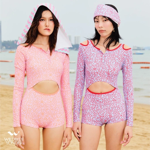 Image of WILDBLUEYONDER - Waikiki swimsuit ชุดว่ายน้ำแขนยาว