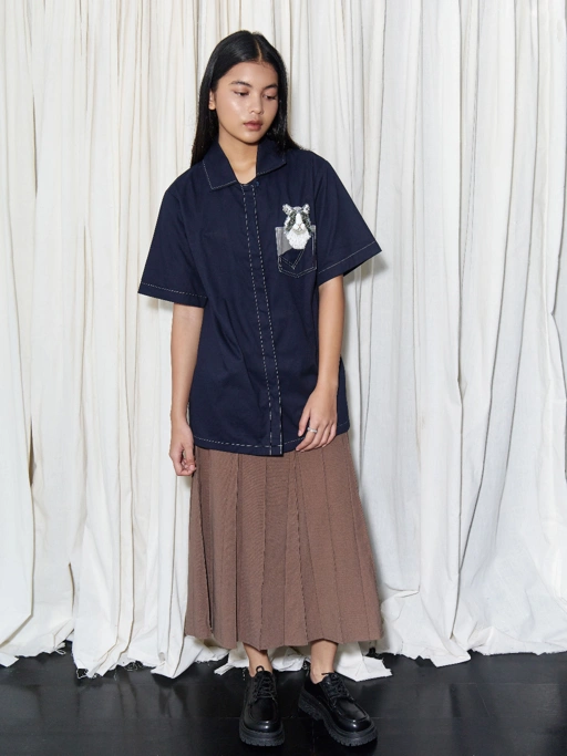 Image of Kytten Navy in Short Sleeve
