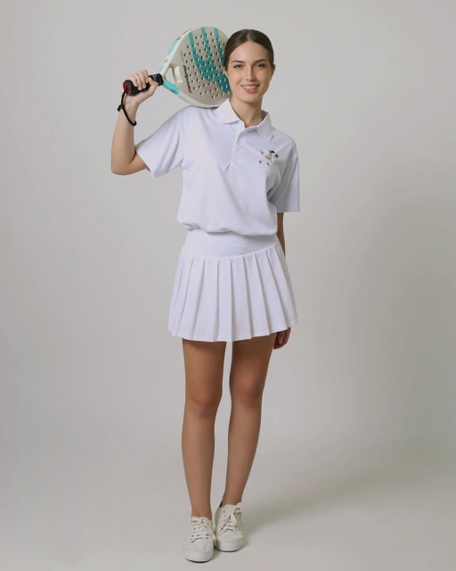 Image of Isvara White Polo Shirt in Short Sleeve