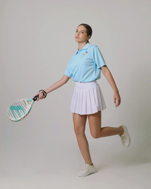 Image of Isvara Sky Blue Polo Shirt in Short Sleeve