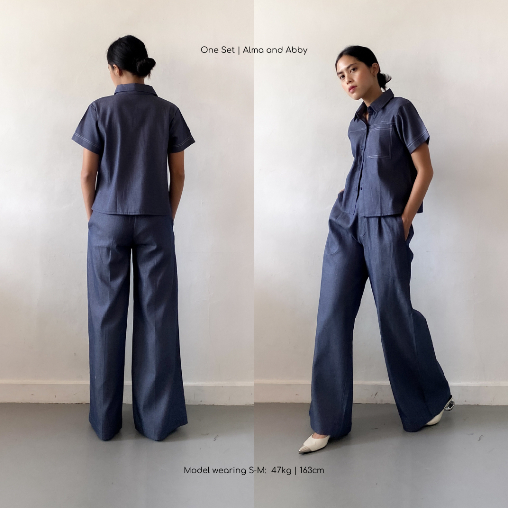 TO.KART Alma Culotte Pants | All-Day Denim Collection 