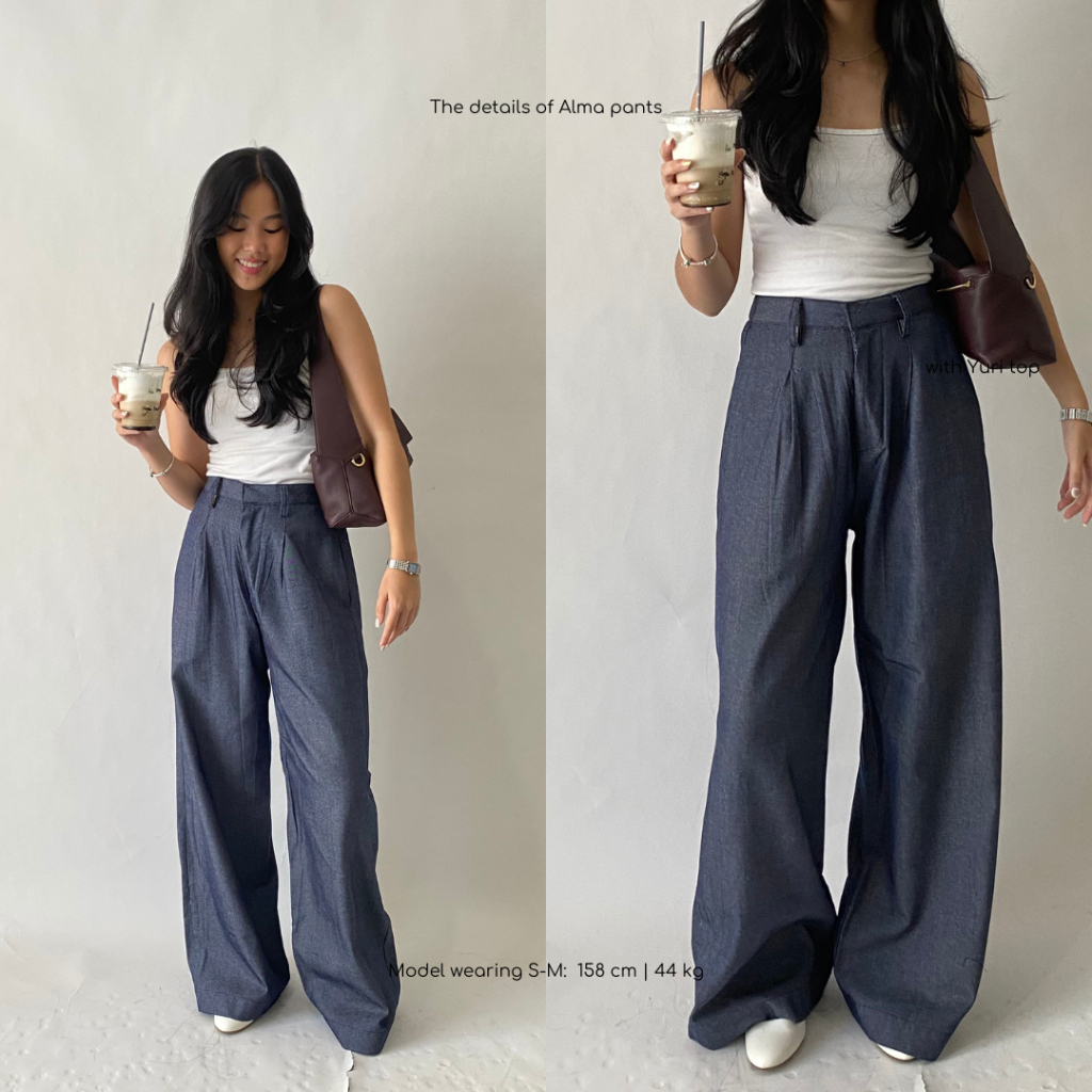 TO.KART Alma Culotte Pants | All-Day Denim Collection 