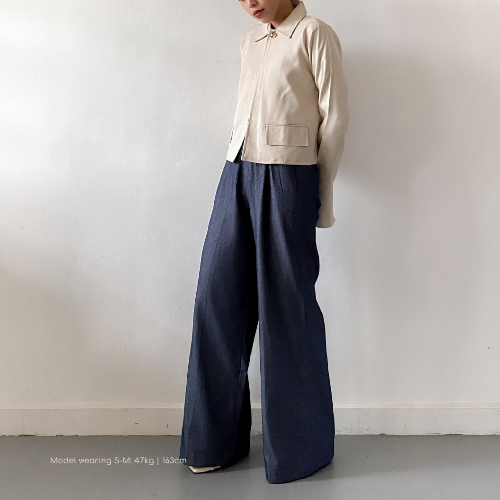 TO.KART Alma Culotte Pants | All-Day Denim Collection 