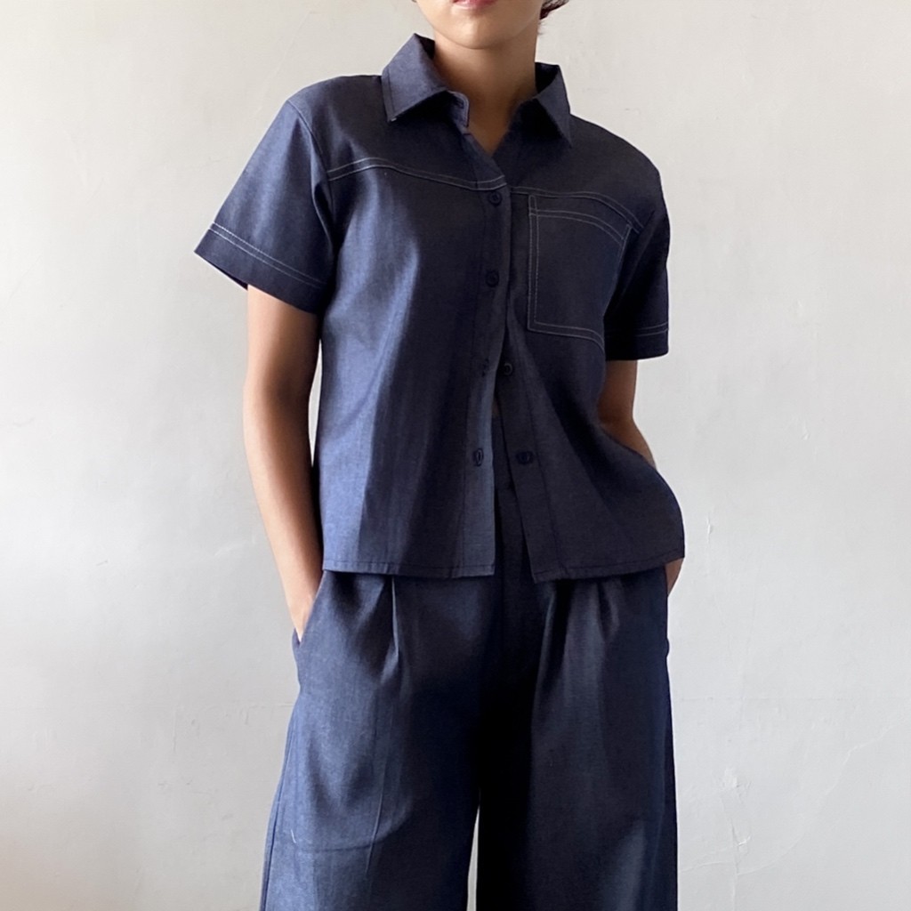 TO.KART Abby Denim Shirt | All-Day Denim Collection