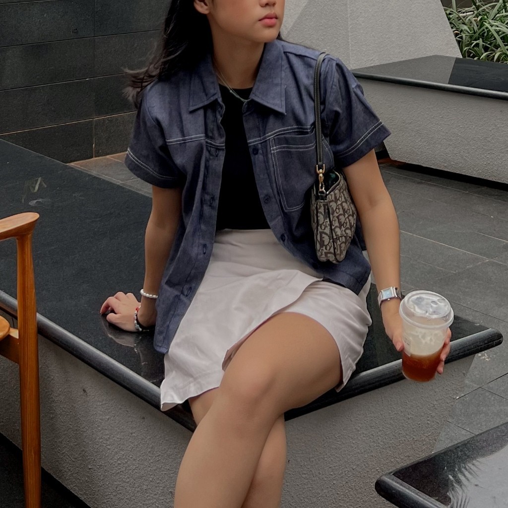TO.KART Abby Denim Shirt | All-Day Denim Collection