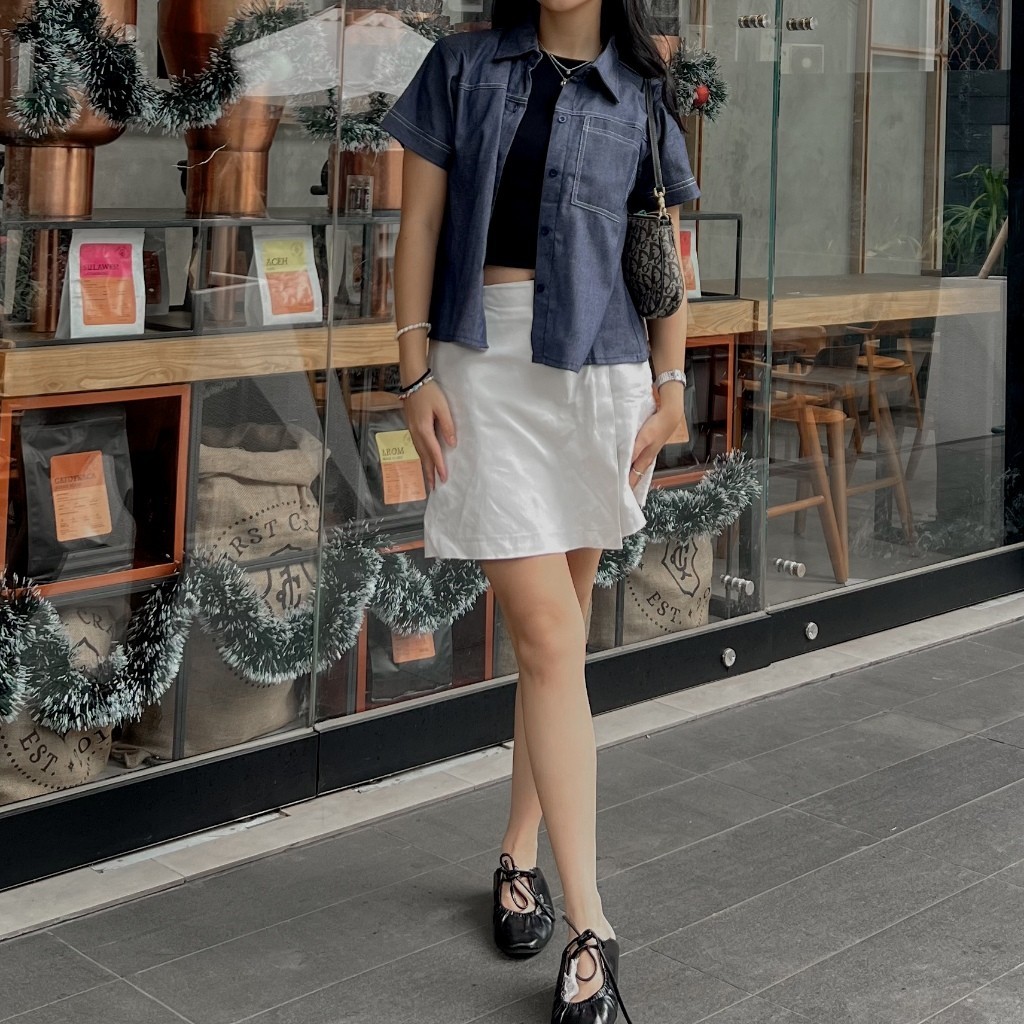 TO.KART Abby Denim Shirt | All-Day Denim Collection