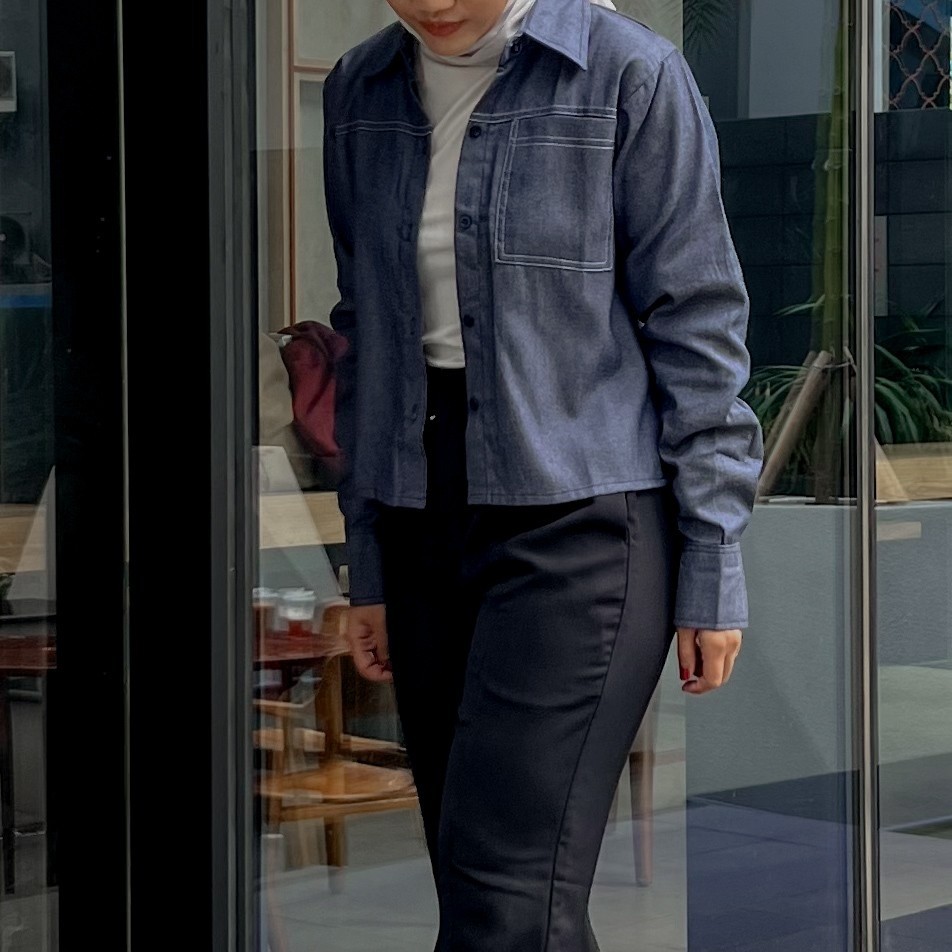 TO.KART Abby Denim Shirt | All-Day Denim Collection