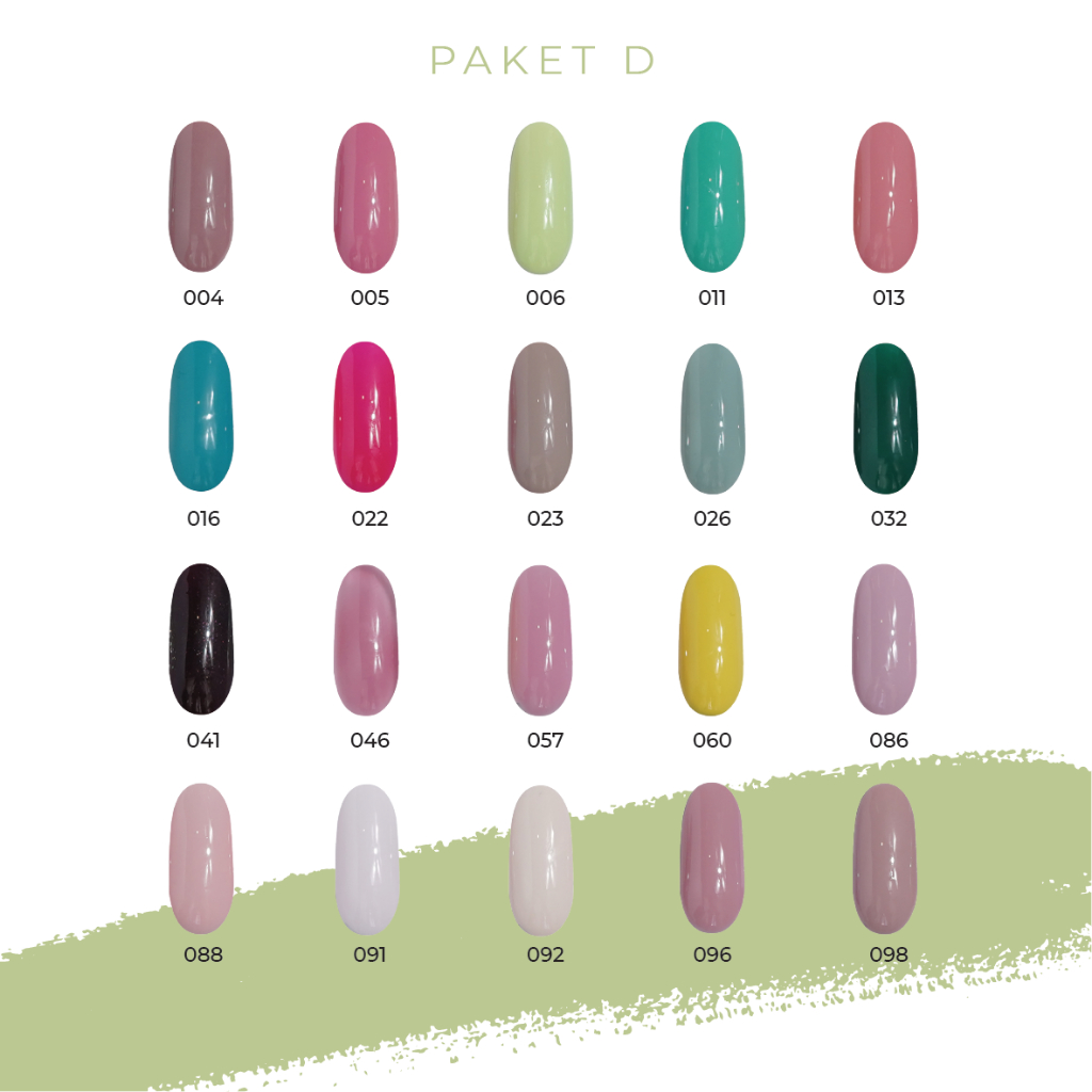 SPACE GEL - Box Package Gel Polish 30 pcs (Paket D & E)