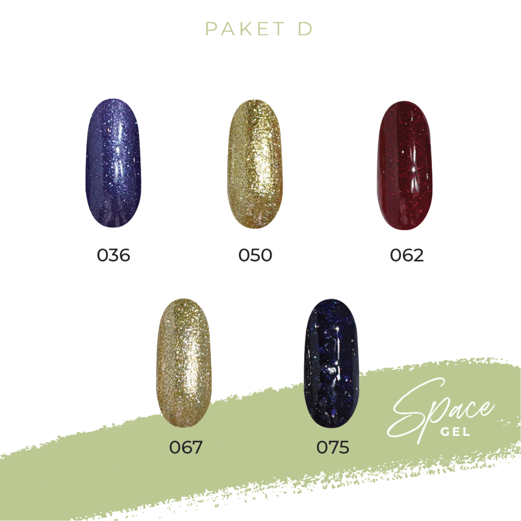 SPACE GEL - Box Package Gel Polish 30 pcs (Paket D & E)